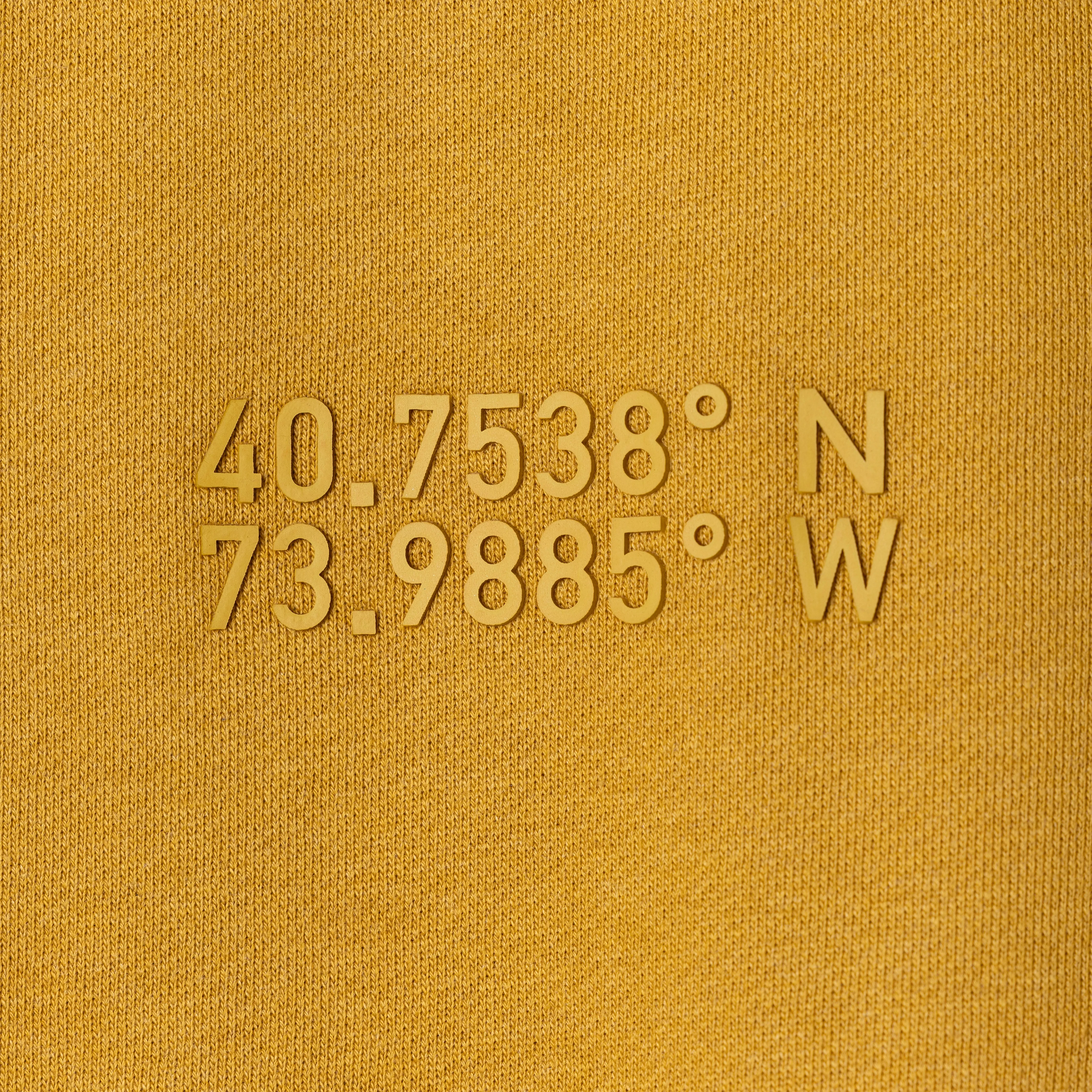 Mens Oversized Raglan Fleece Crew Sweatshirt - Honey Mustard