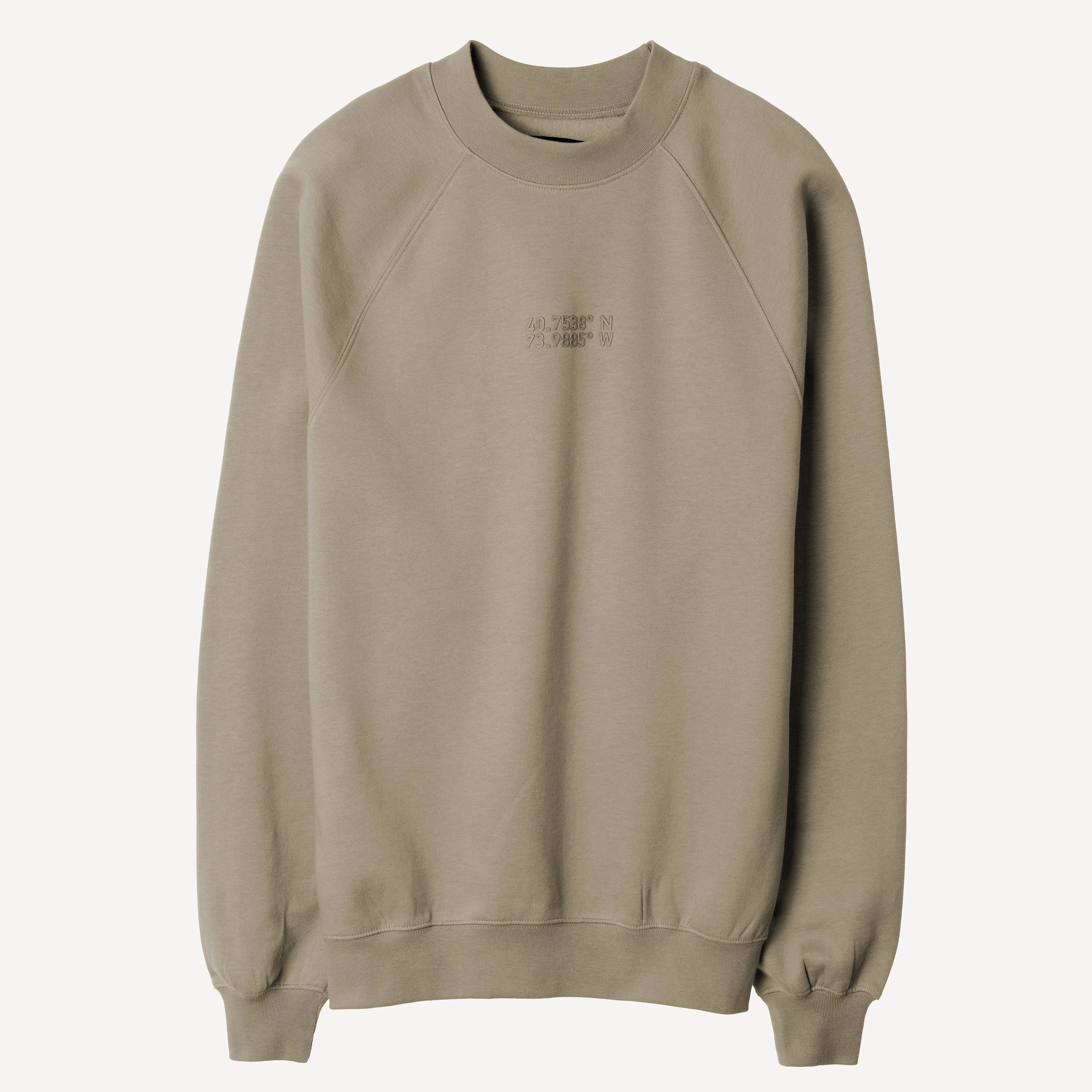 Mens Oversized Raglan Fleece Crew Sweatshirt - Overland Trek