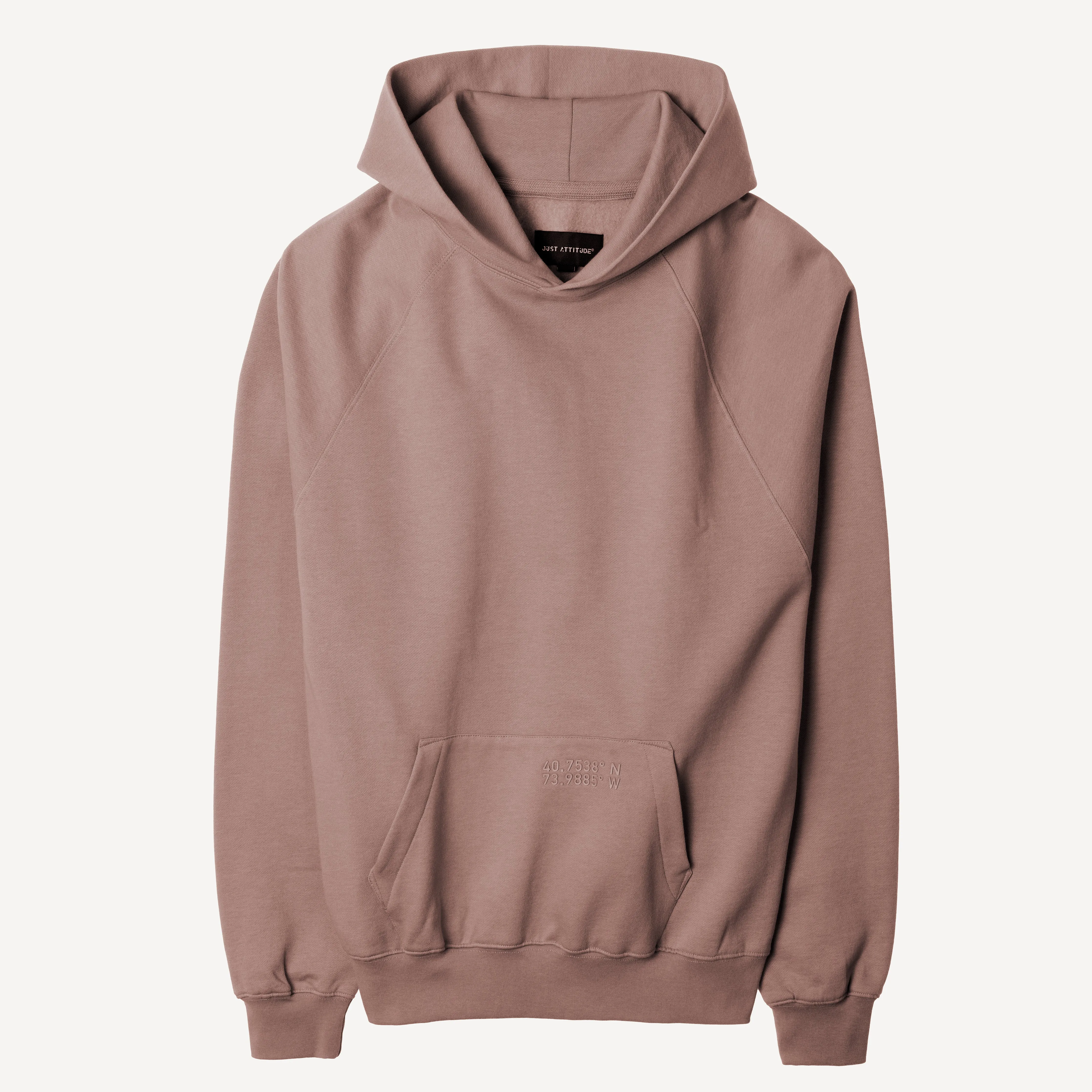 Mens Oversized Raglan Fleece Hoodie - Antler
