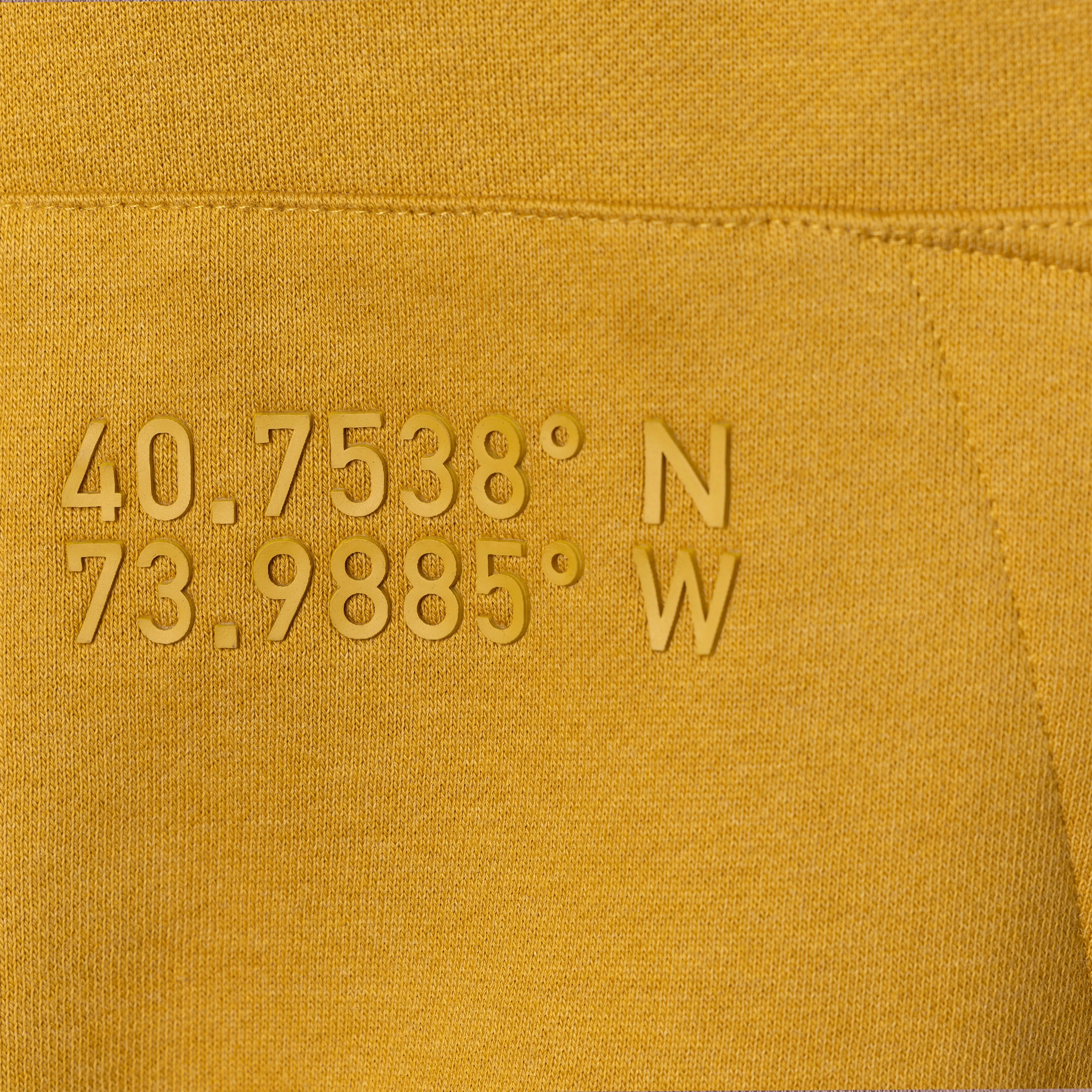 Mens Oversized Raglan Fleece Hoodie - Honey Mustard