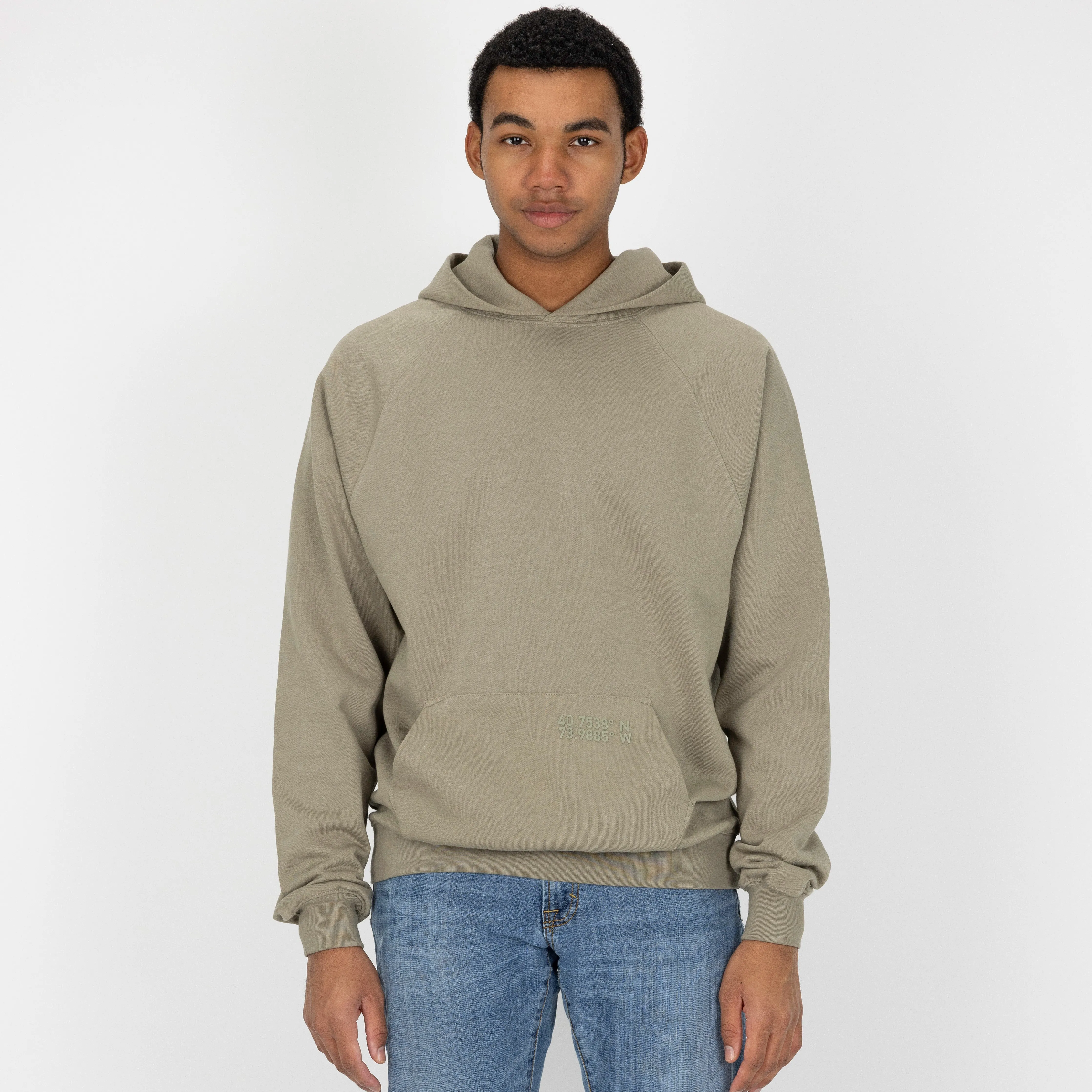 Mens Oversized Raglan Fleece Hoodie - Overland Trek