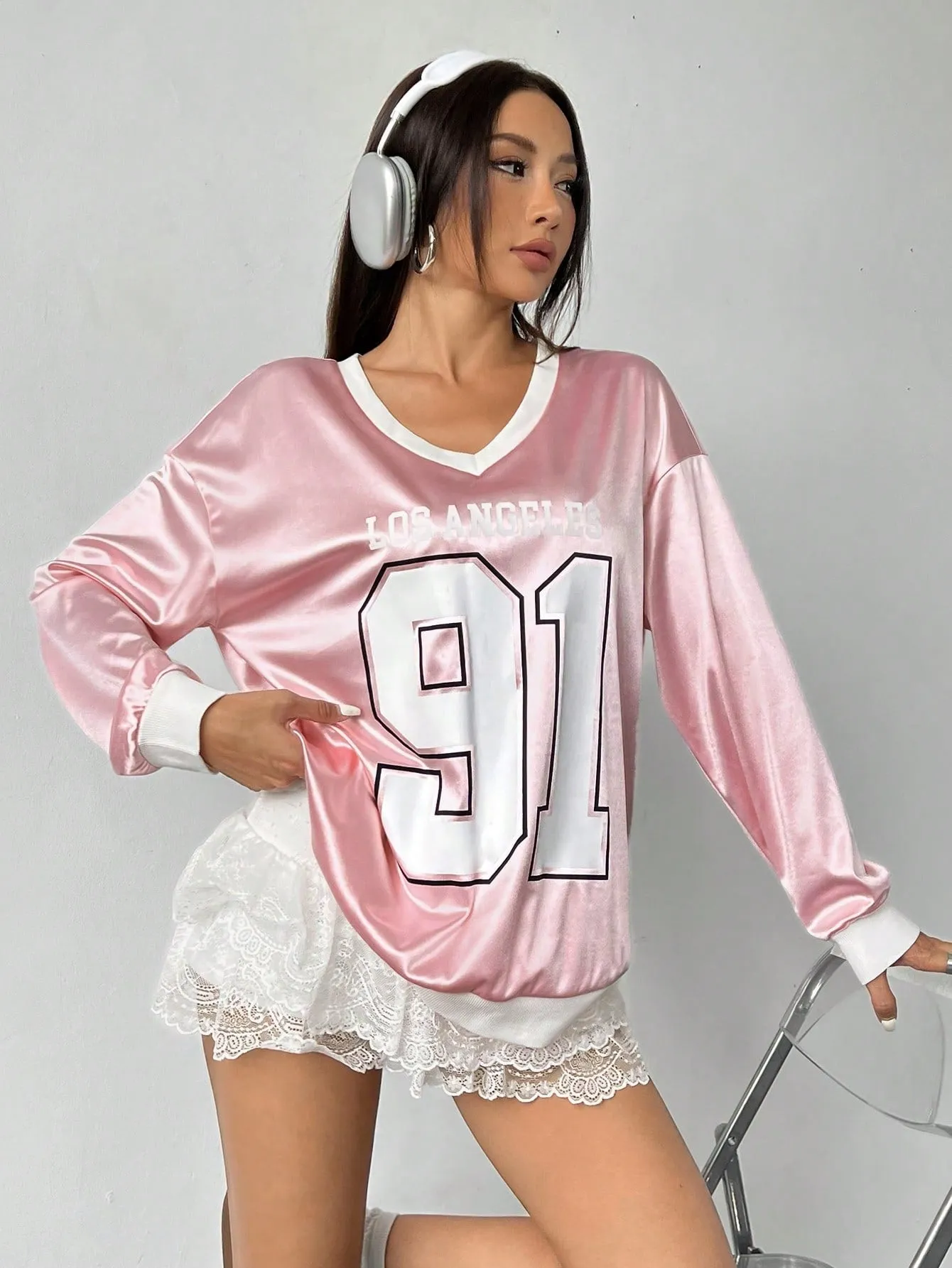 MOOSTA Ladies' Printed Casual Daily Long Sleeve Sweatshirt,Long Sleeve Tops