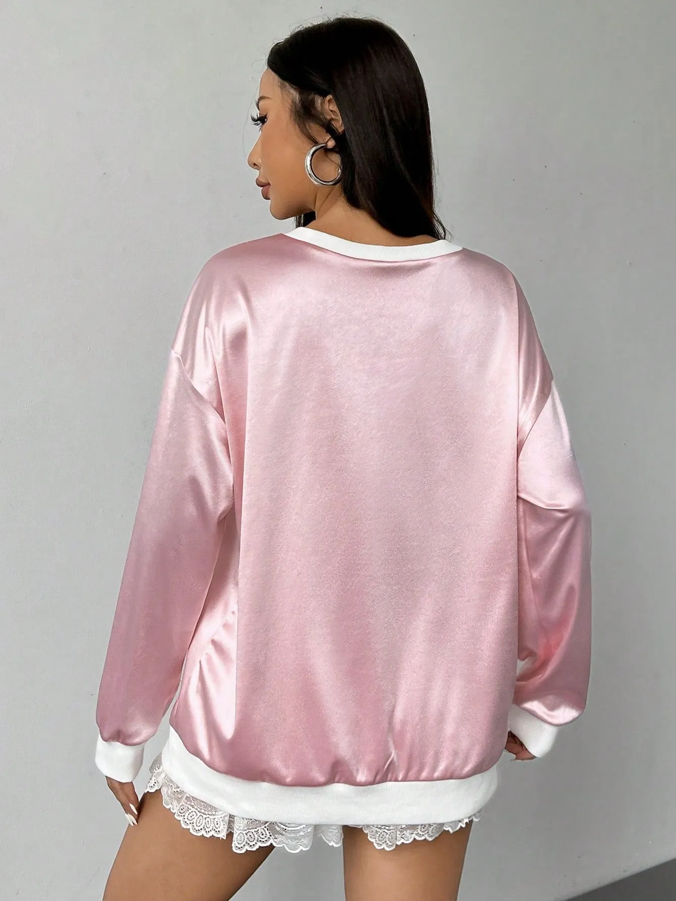 MOOSTA Ladies' Printed Casual Daily Long Sleeve Sweatshirt,Long Sleeve Tops