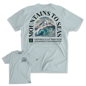 Mountains To Seas Back Print 'Explorer Tee' | Lightweight Blend |