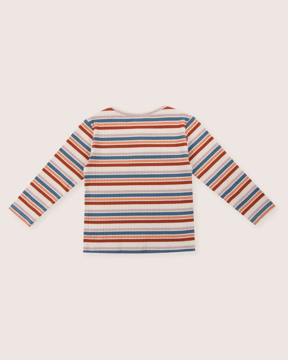 Multicolour Retro Stripe Print Top
