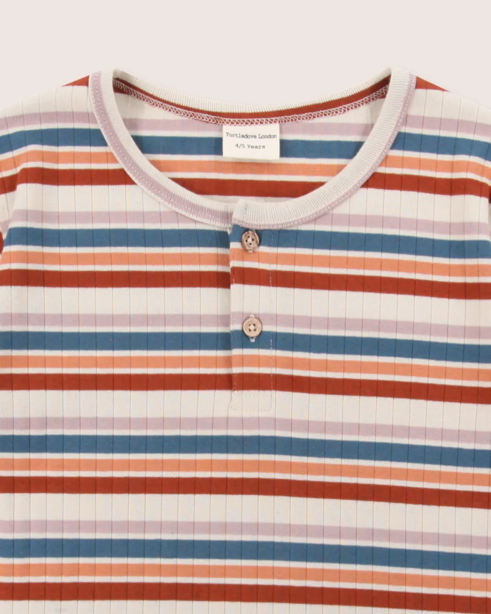 Multicolour Retro Stripe Print Top