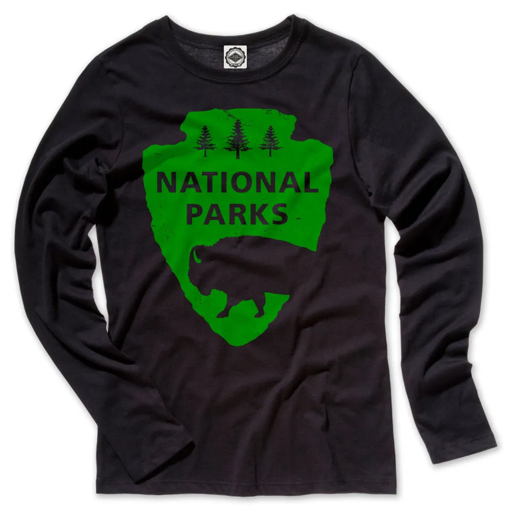 National Parks Logo Kid's Long Sleeve Tee