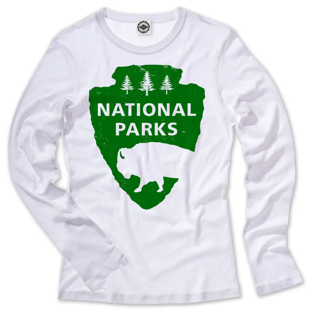 National Parks Logo Kid's Long Sleeve Tee