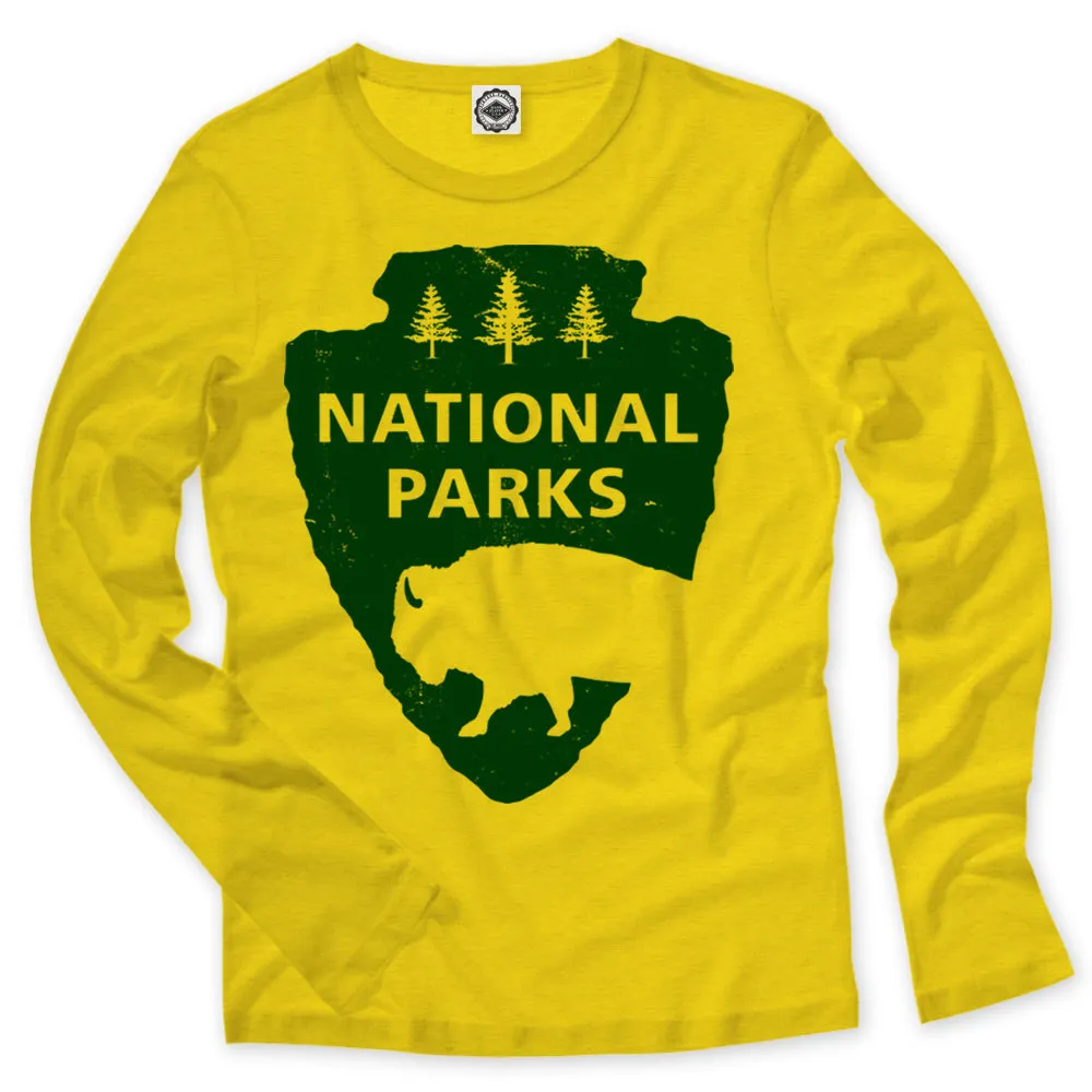 National Parks Logo Kid's Long Sleeve Tee