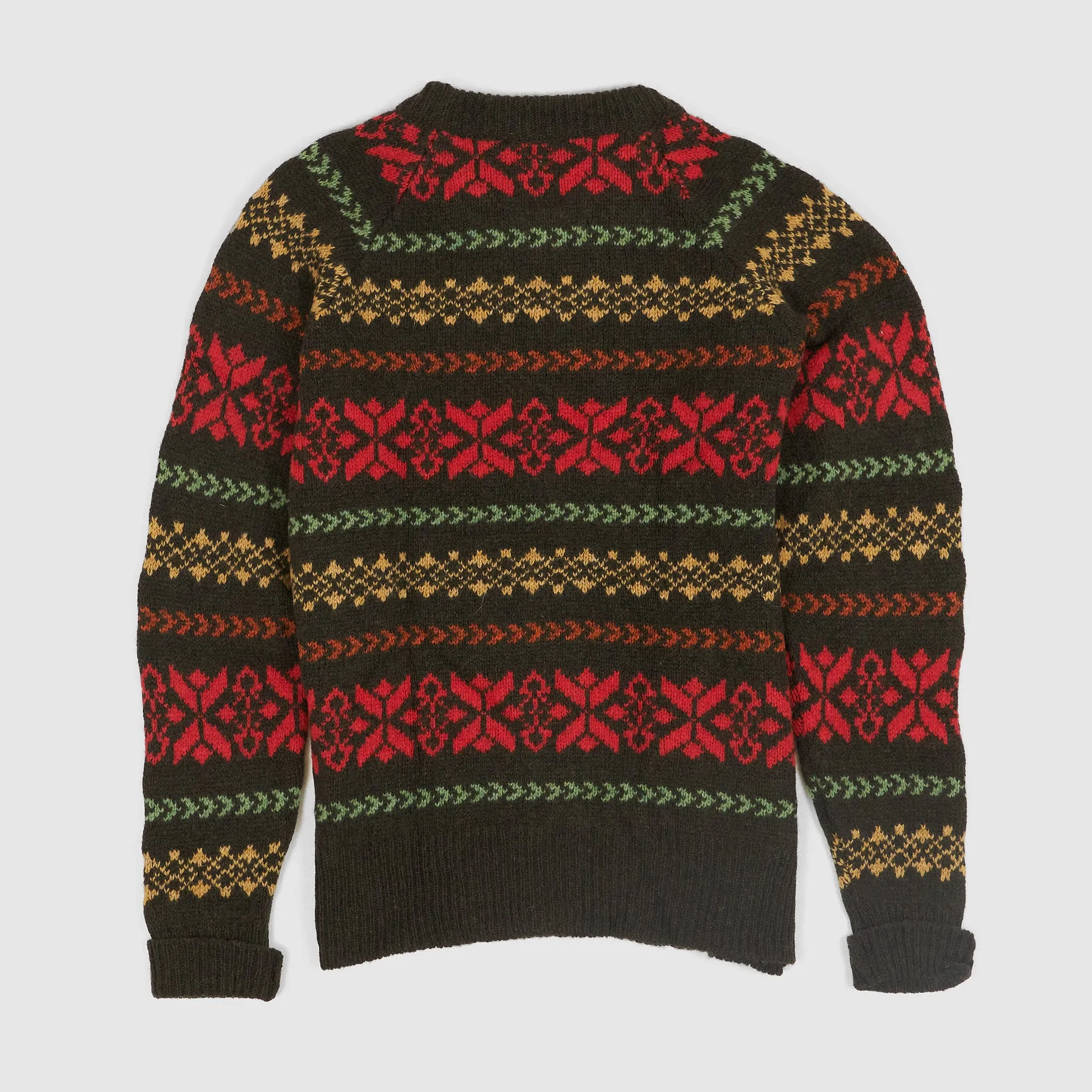 Nigel Cabourn Fair Isle Crew Neck Jumper