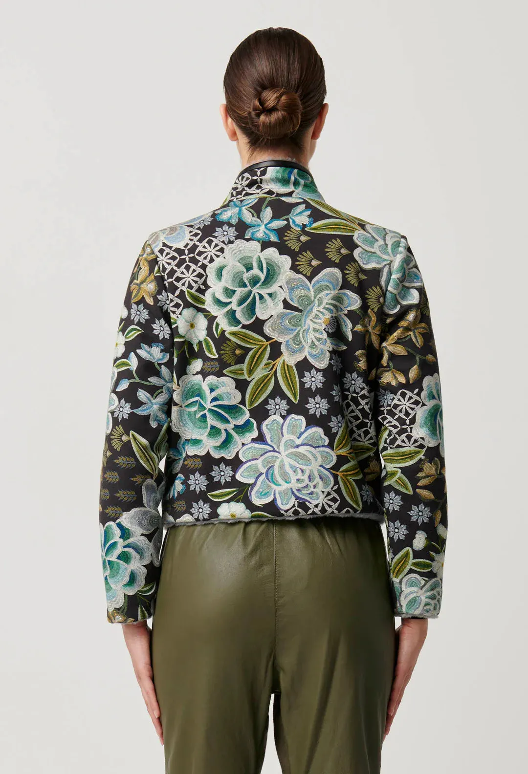 Once Was - Rylie Reversible Print Faux Fur Jacket | Dahlia Fields