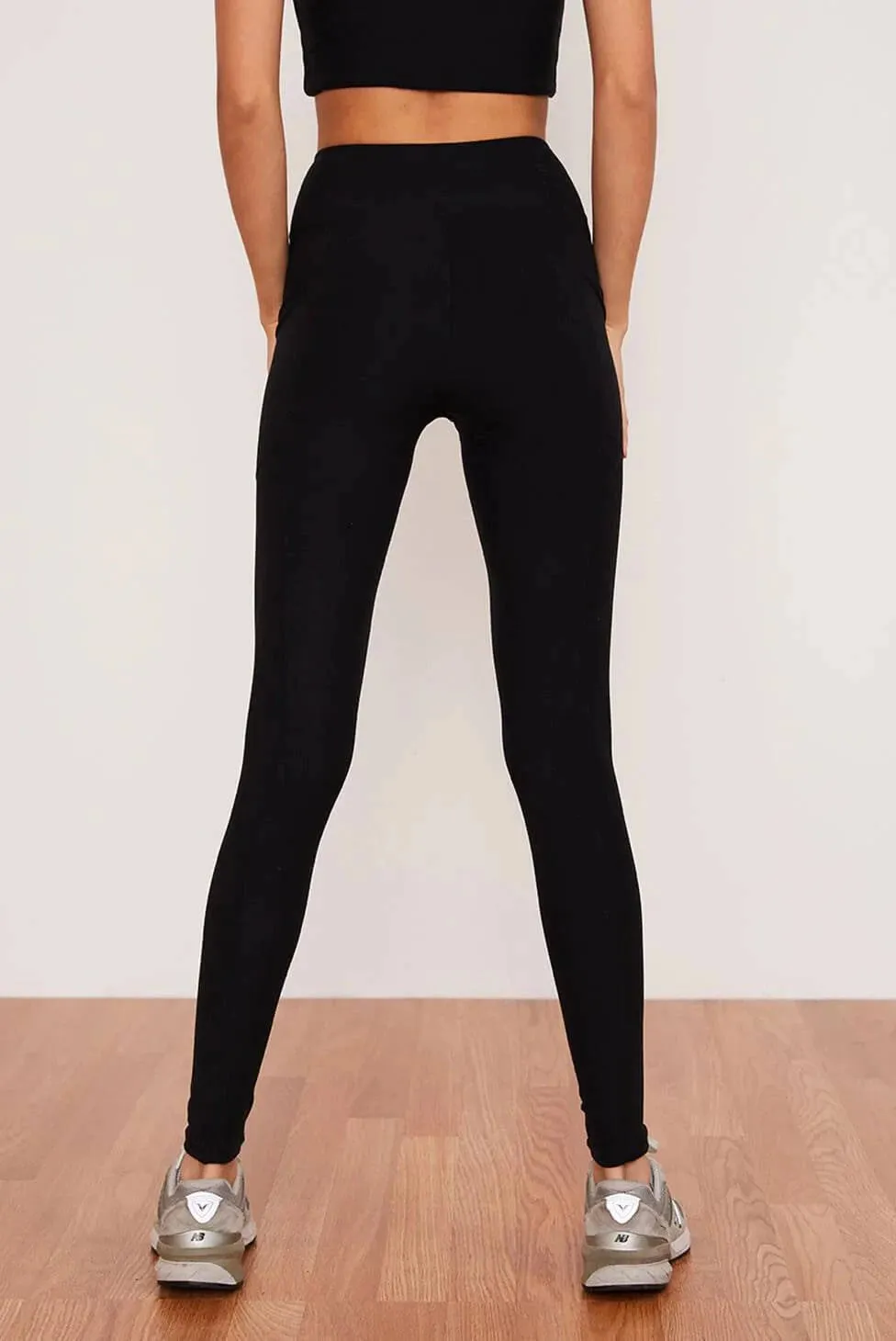 Onyx Crossover Pocket Legging by Wolves | Black