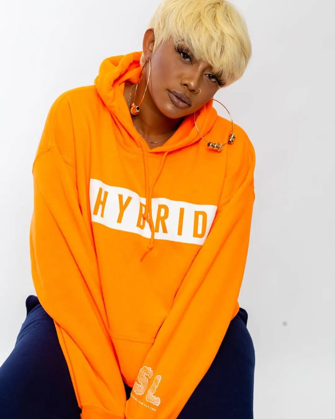 ORANGE HYBRID HOODIE