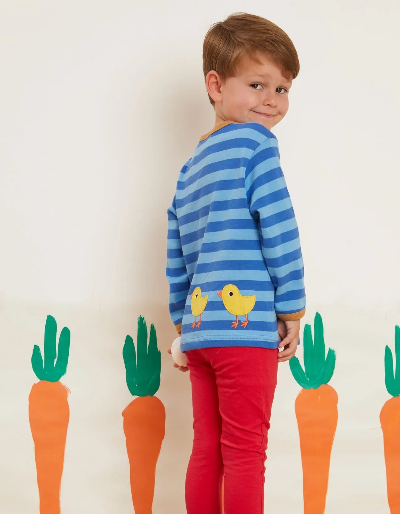 Organic Clucky Chicken Applique T-Shirt