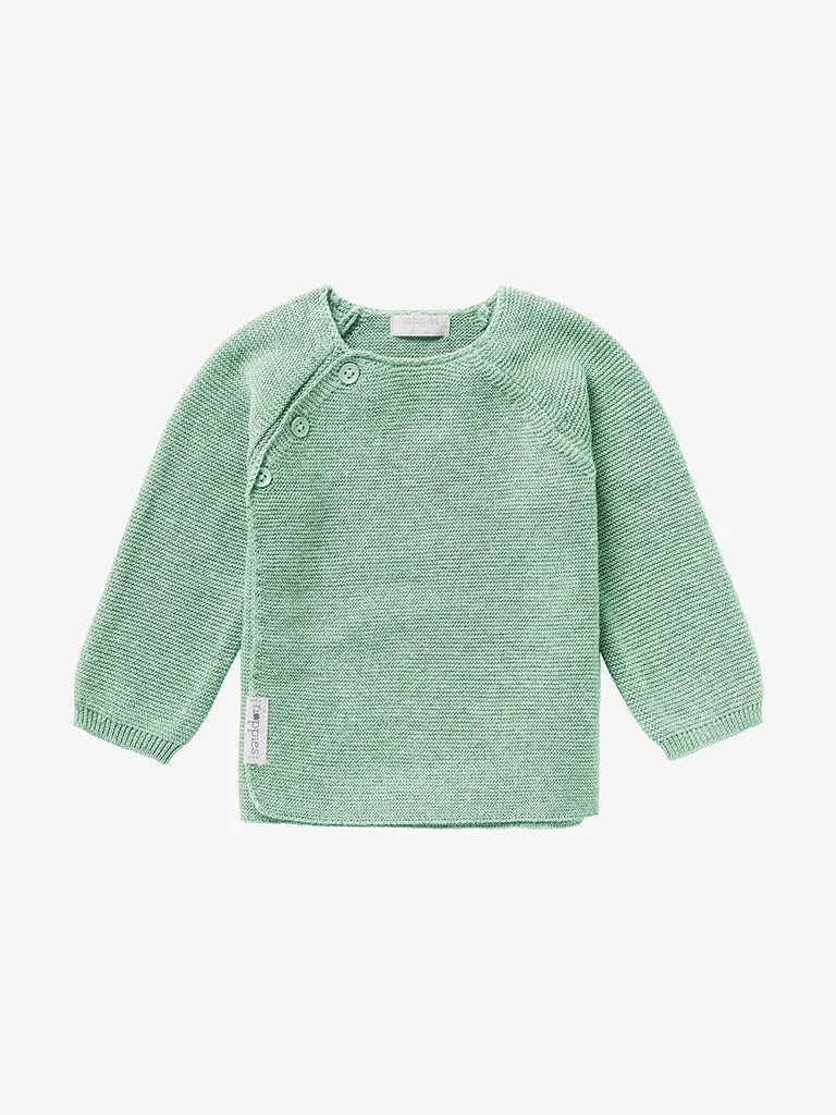 Organic Cotton Knitted Cardigan - Mint