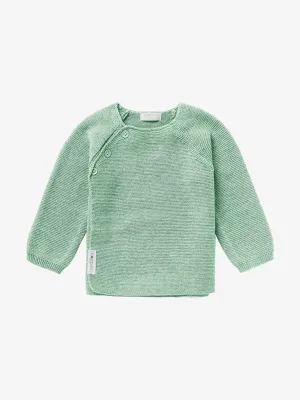 Organic Cotton Knitted Cardigan - Mint