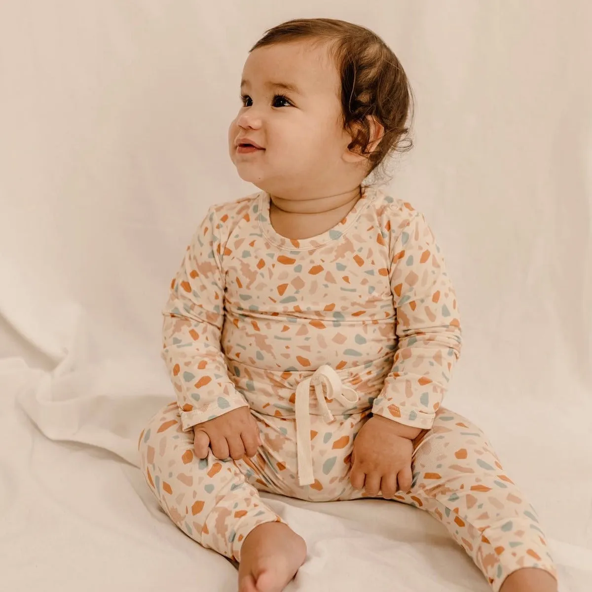 Organic Relaxed Fit Leggings - Dino Terrazzo