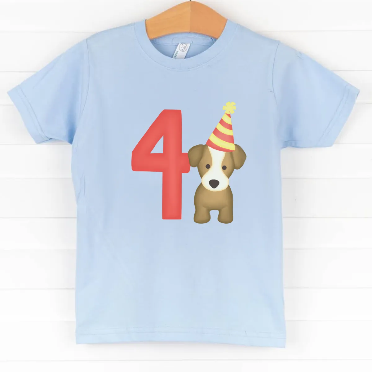 Party Pup 4th Birthday, Boys Graphic Tee