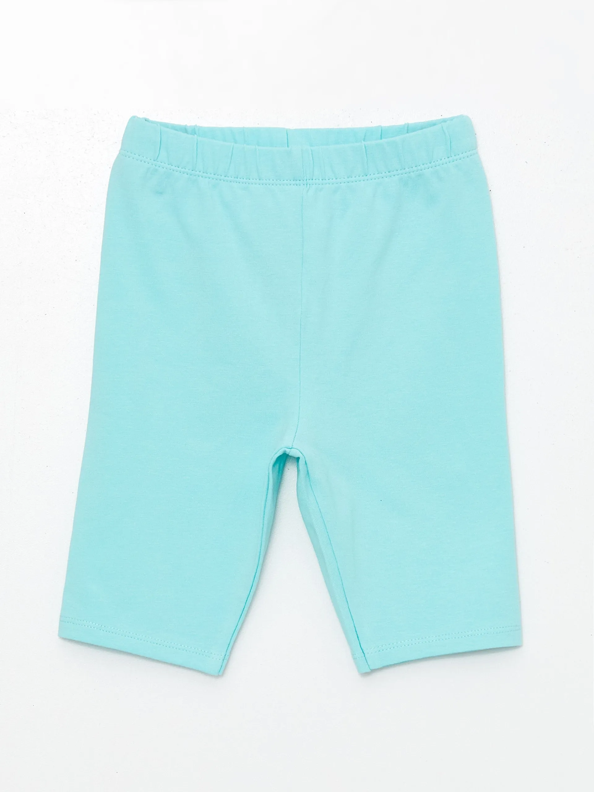 Patterned Baby Girl Shorts with Elastic Waist, 2-pack