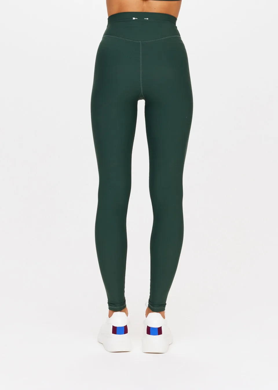 Peached 28in High Rise Pant | Racing Green