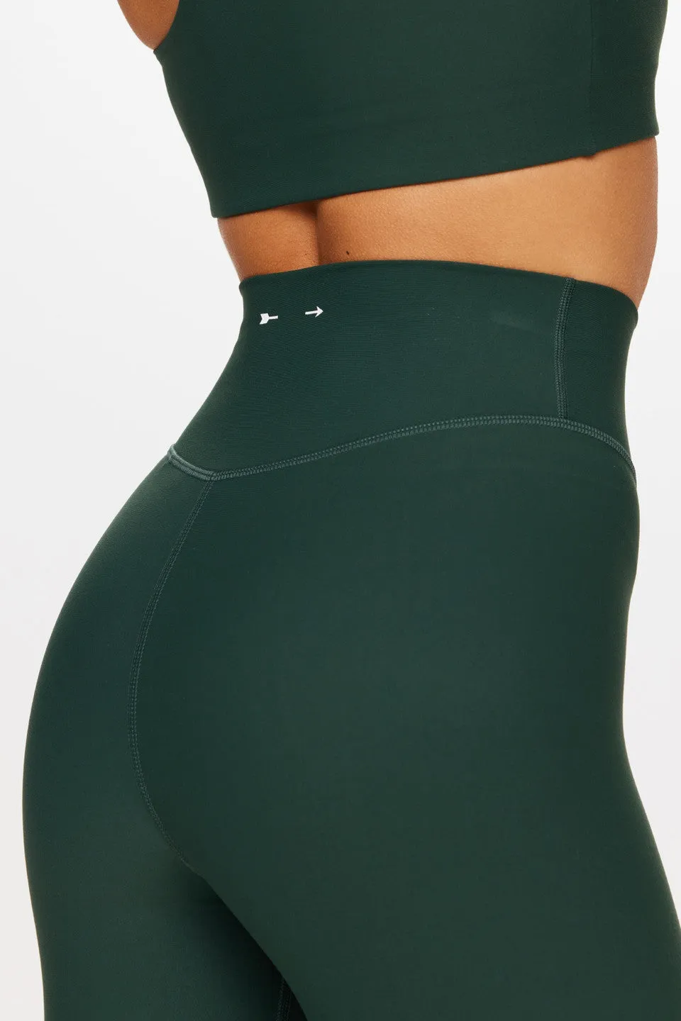 Peached 28in High Rise Pant | Racing Green