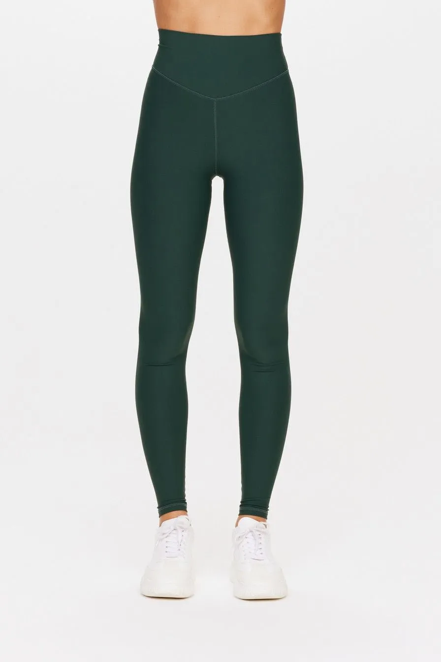 Peached 28in High Rise Pant | Racing Green