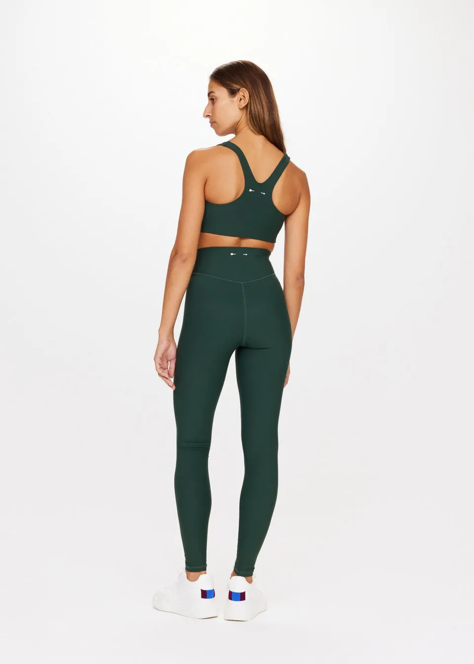 Peached 28in High Rise Pant | Racing Green