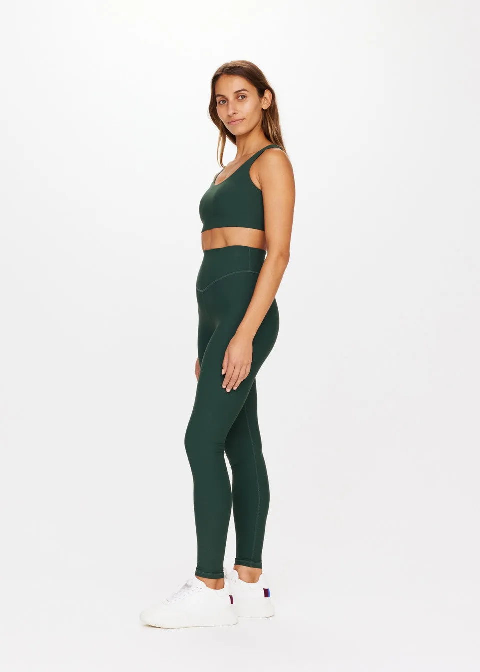 Peached 28in High Rise Pant | Racing Green