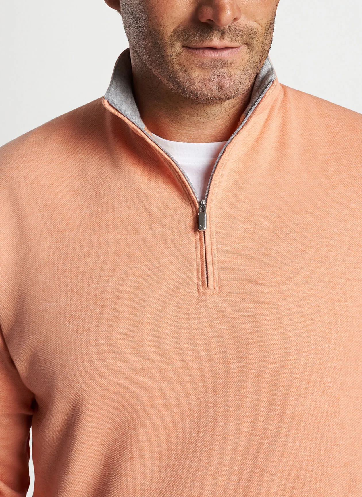 Peter Millar Mens Classic Fit Crown Comfort Pullover - CORAL HAZE