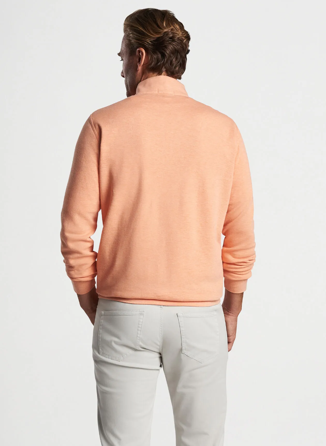 Peter Millar Mens Classic Fit Crown Comfort Pullover - CORAL HAZE