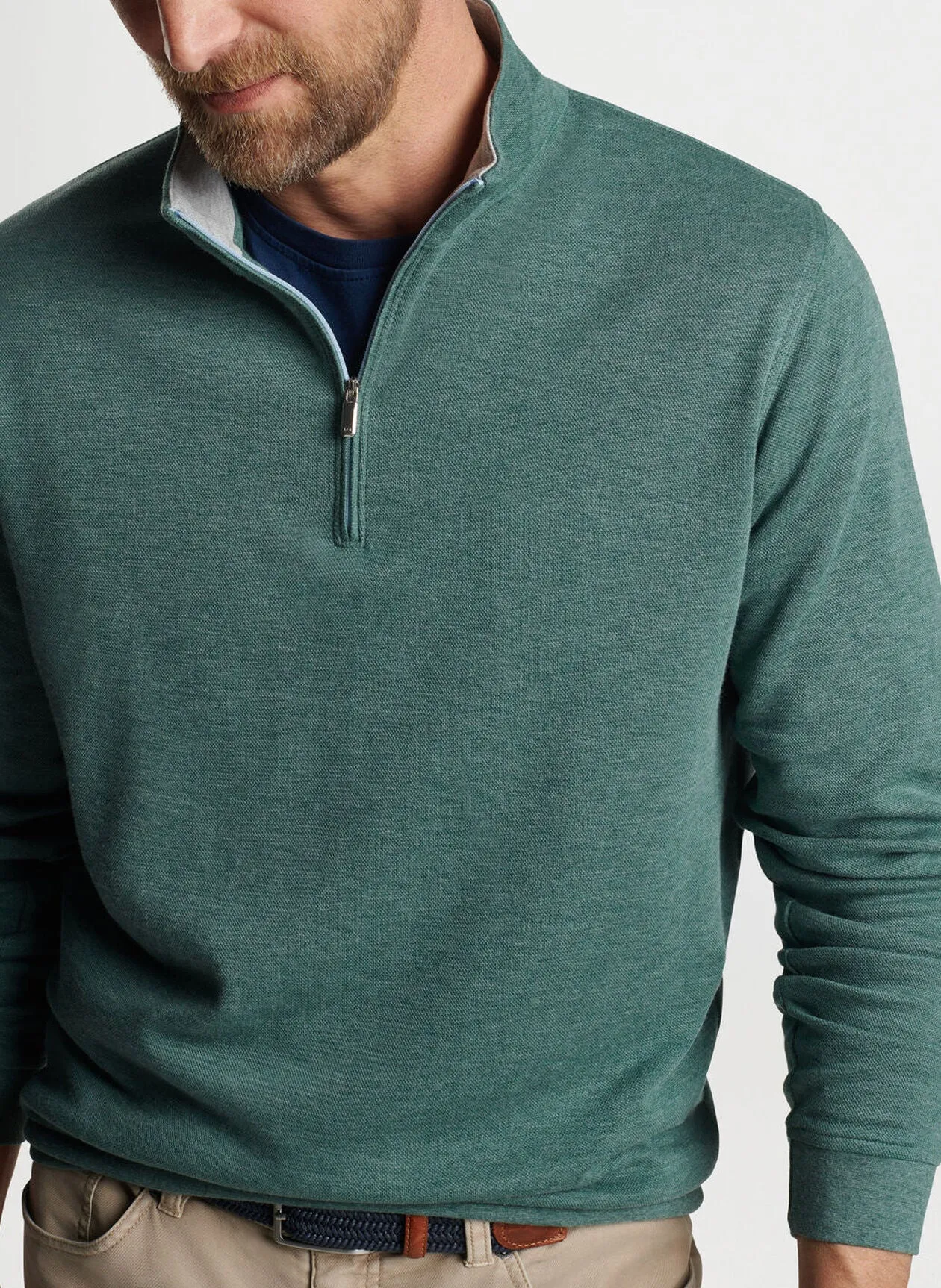 Peter Millar Mens Classic Fit Crown Comfort Pullover - SHERWOOD
