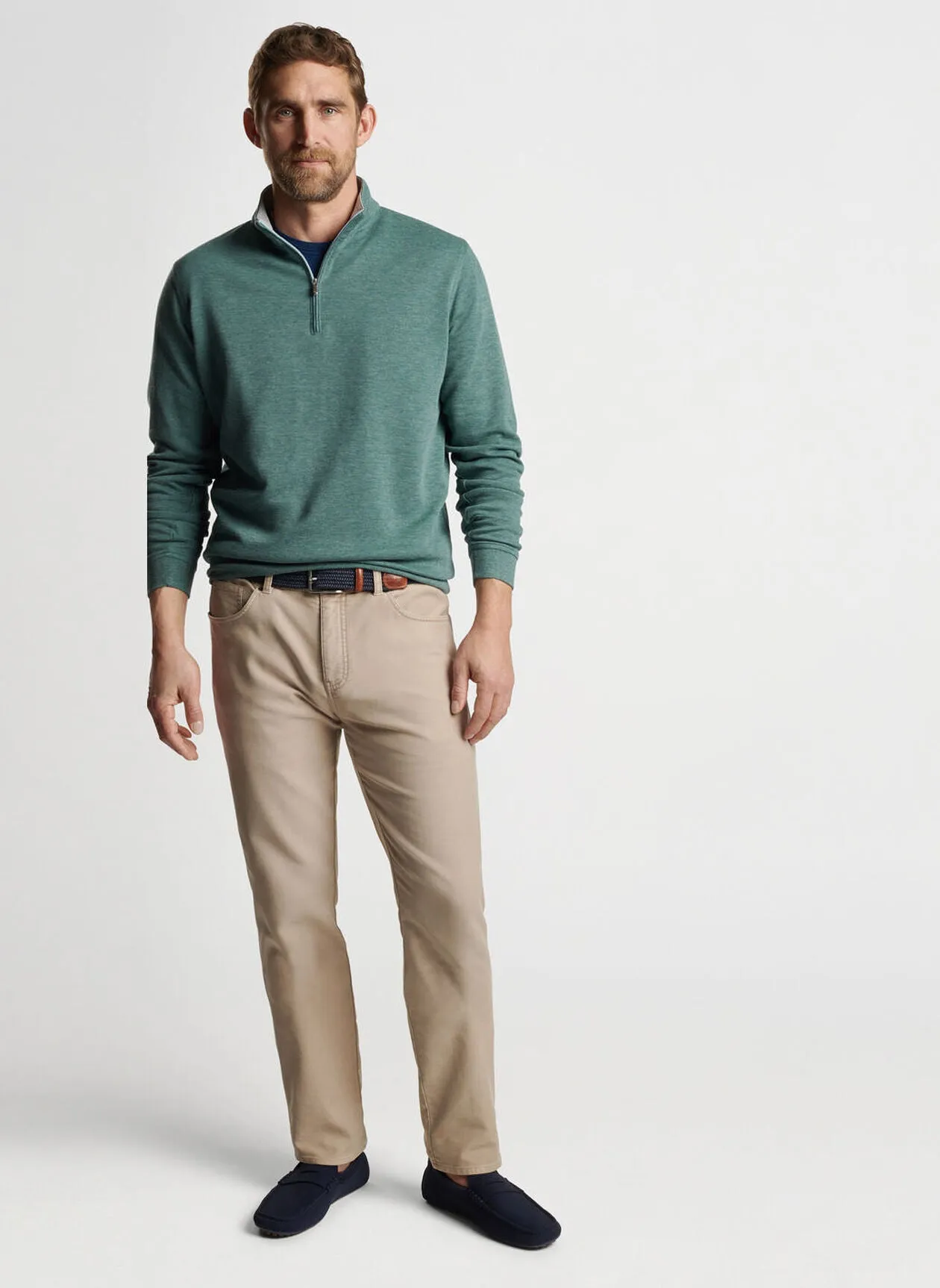 Peter Millar Mens Classic Fit Crown Comfort Pullover - SHERWOOD