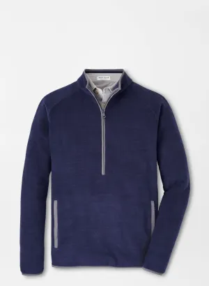 Peter Millar Mens Classic Fit Fade Half Zip - NAVY