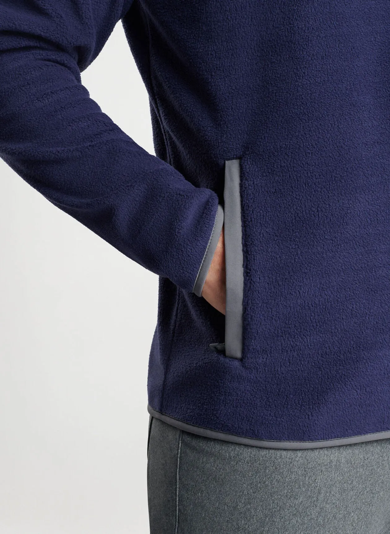 Peter Millar Mens Classic Fit Fade Half Zip - NAVY