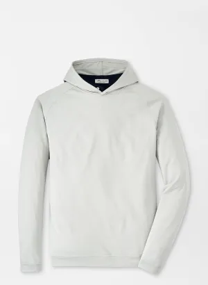 Peter Millar Mens Classic Fit Pine Performance Hoodie - BRITISH GREY