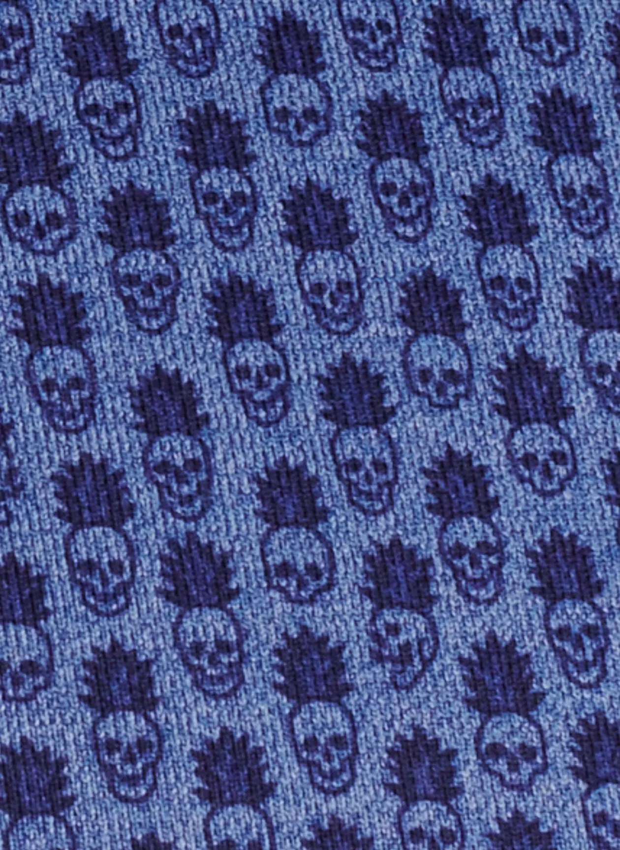 Peter Millar Mens Perth Piña Skullada Performance Quarter Zip - SPORT NAVY