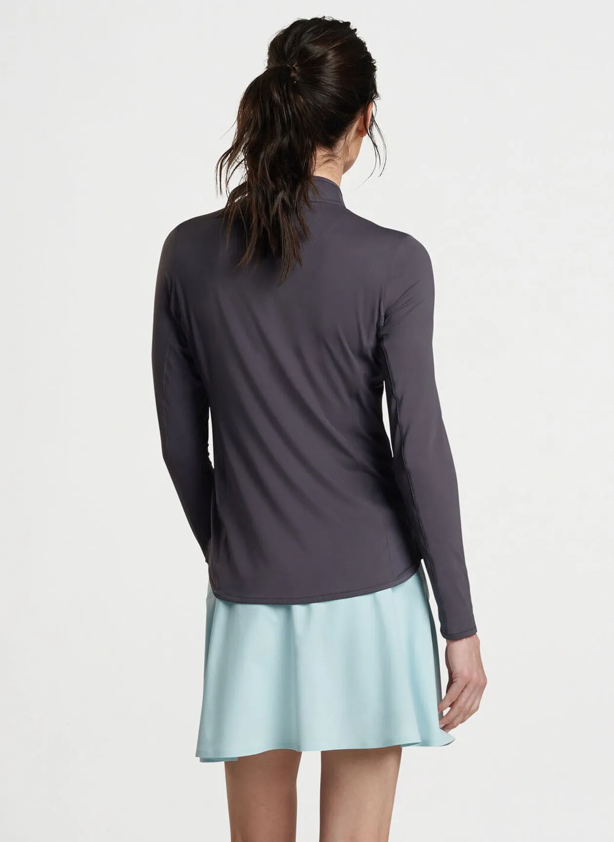 Peter Millar Womens Lightweight Sun Shirt - GRAPHITE