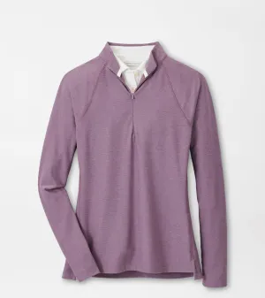 Peter Millar Womens Mélange Raglan-Sleeve Perth Layer - PARISIAN FIG
