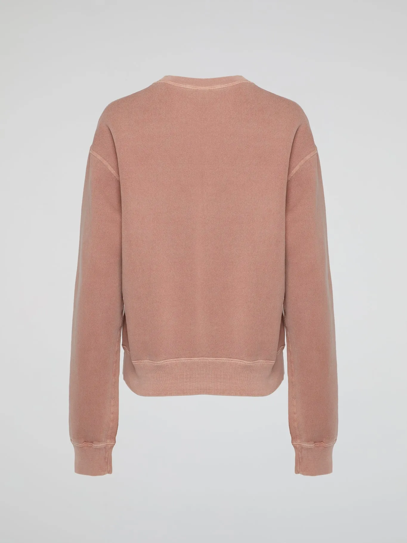 Pink Garment Dye Crop Top Crewneck Shirt