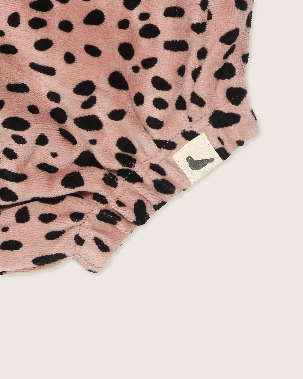 Pink Leopard Print Velour Bloomers