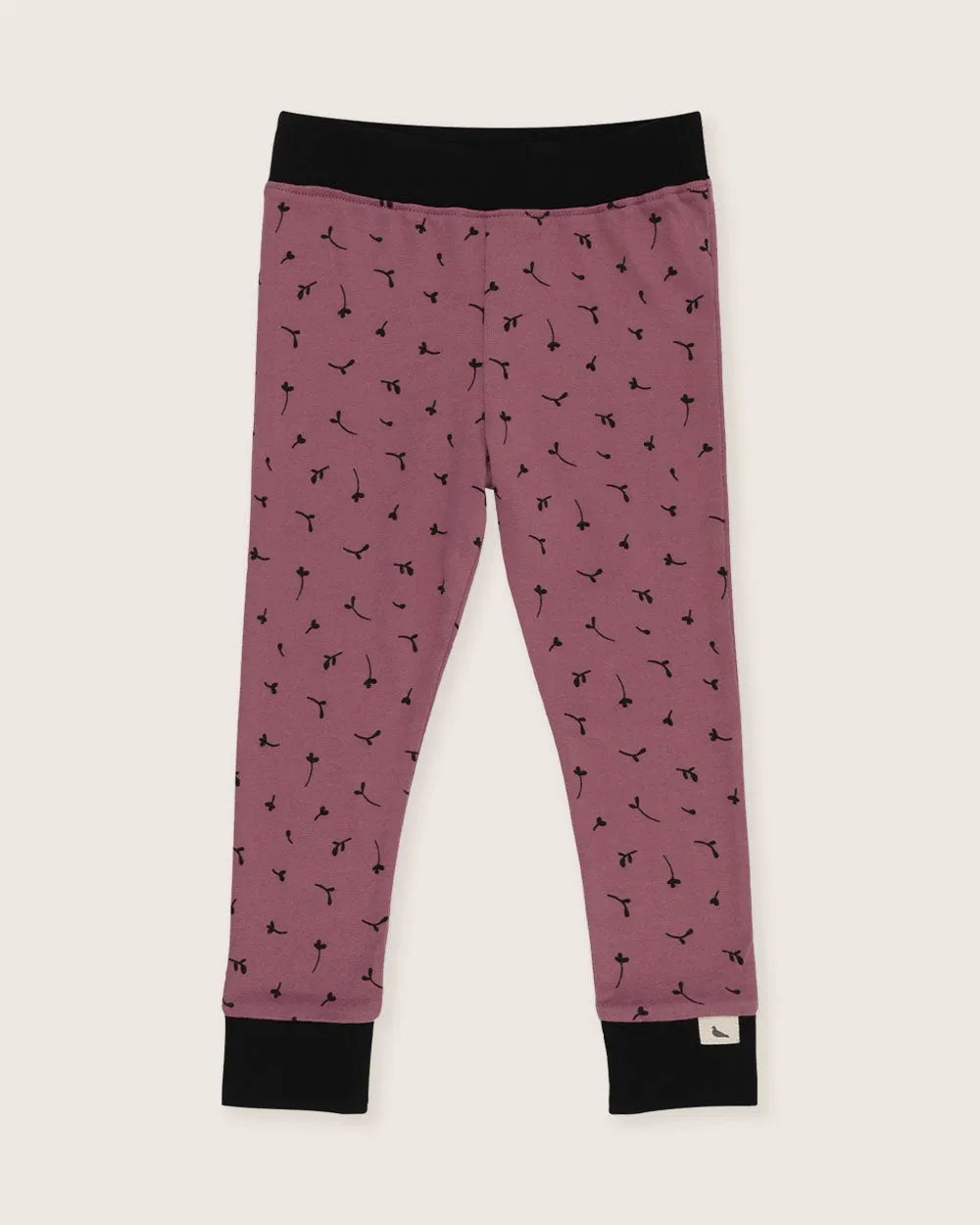 Pink Seedling Print Leggings
