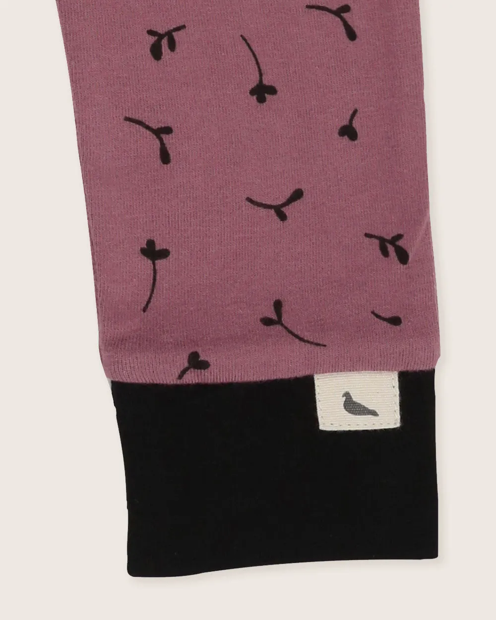 Pink Seedling Print Leggings