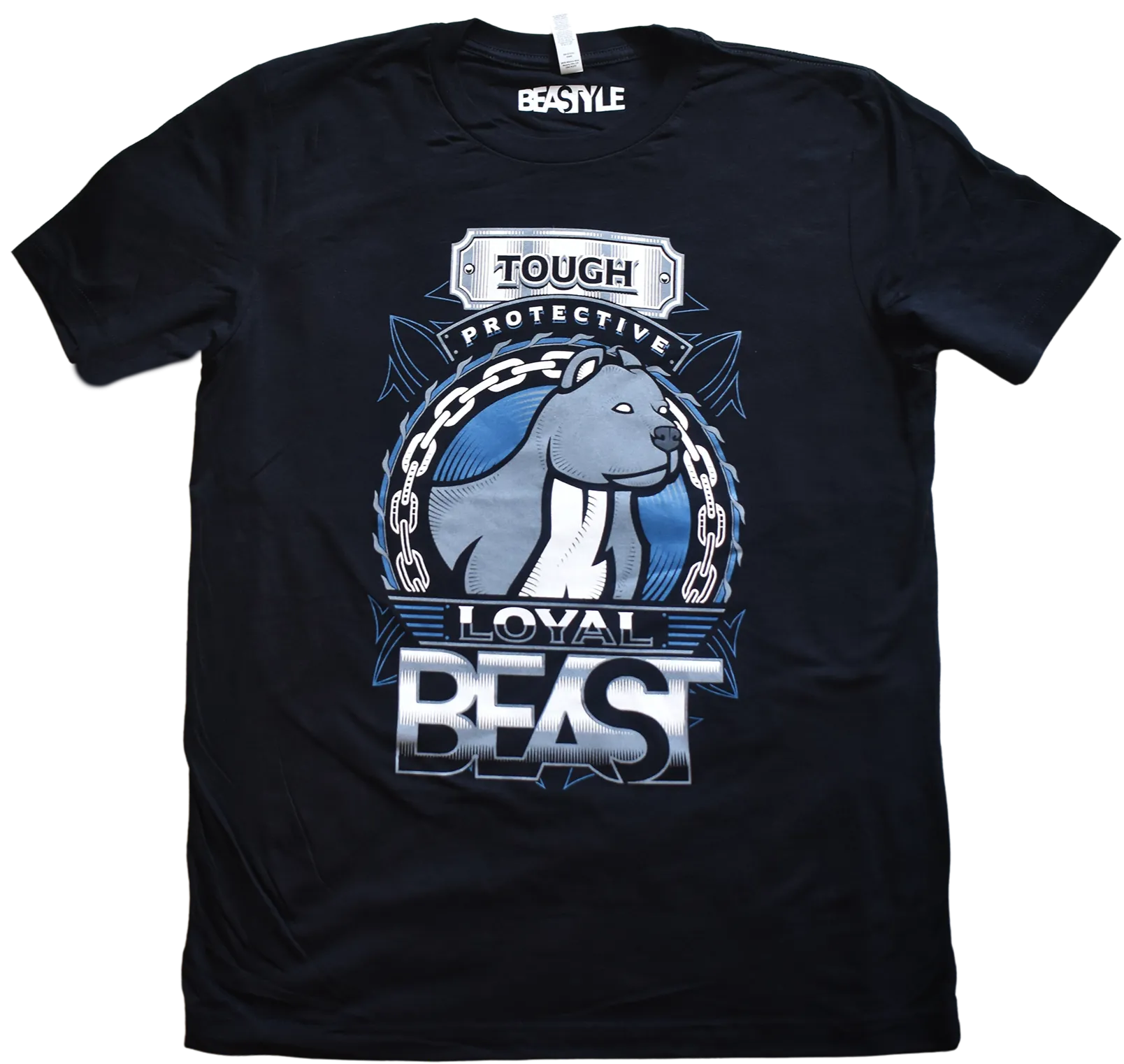 Pit Bull Beast T-Shirt (Navy Blue & Black Tees)