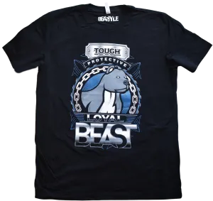 Pit Bull Beast T-Shirt (Navy Blue & Black Tees)