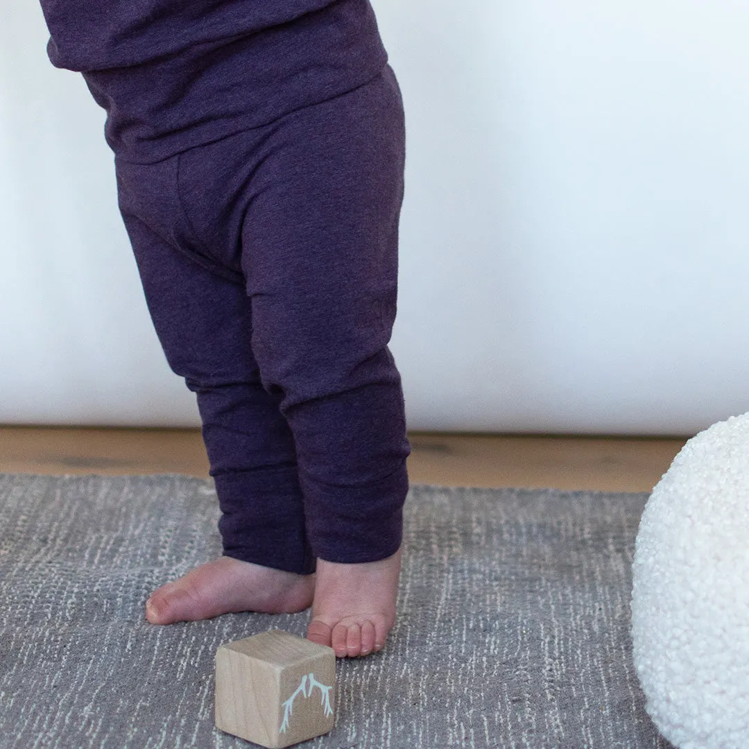 Plum Grow-With-Me Leggings