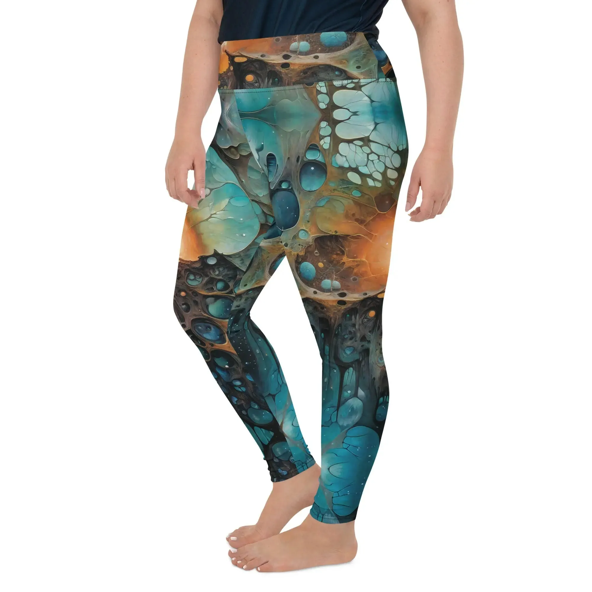 Plus Size Leggings - Chthonic Echoes