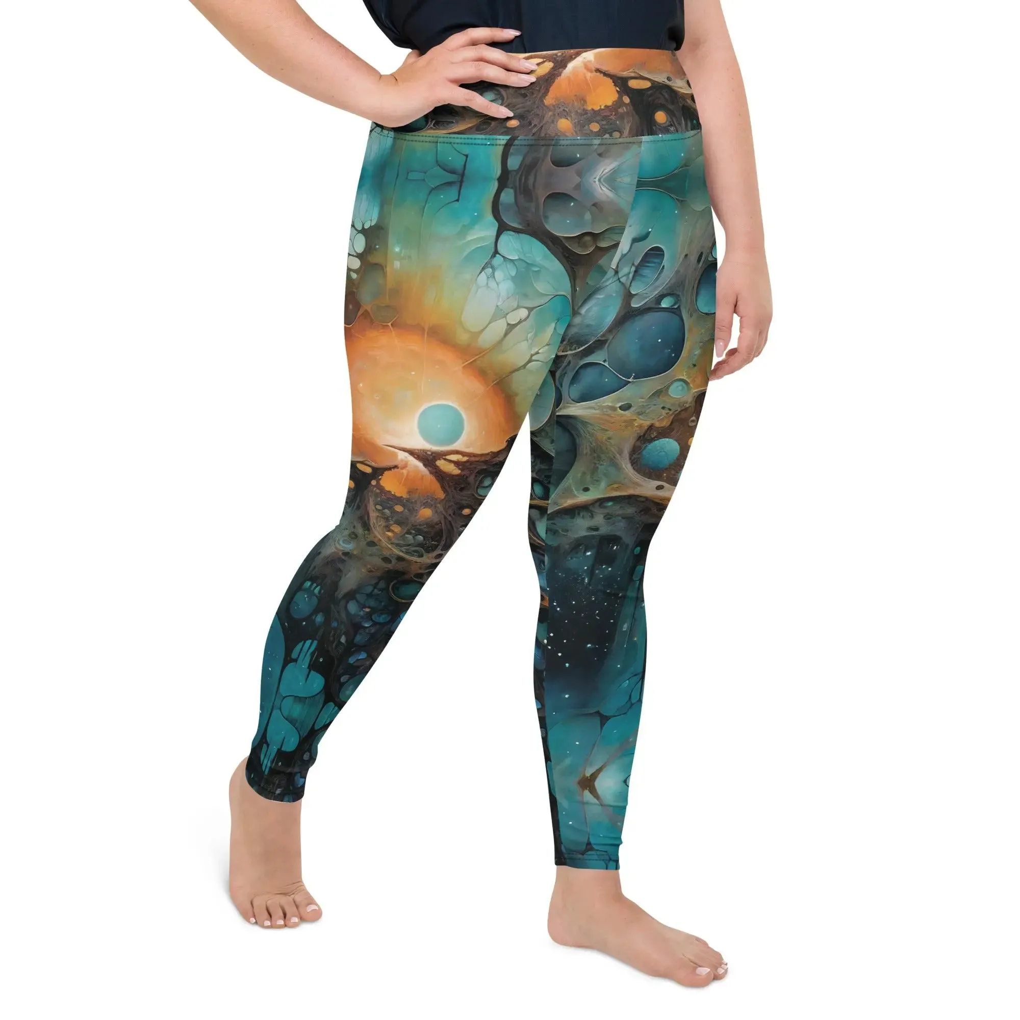 Plus Size Leggings - Chthonic Echoes