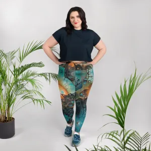 Plus Size Leggings - Chthonic Echoes