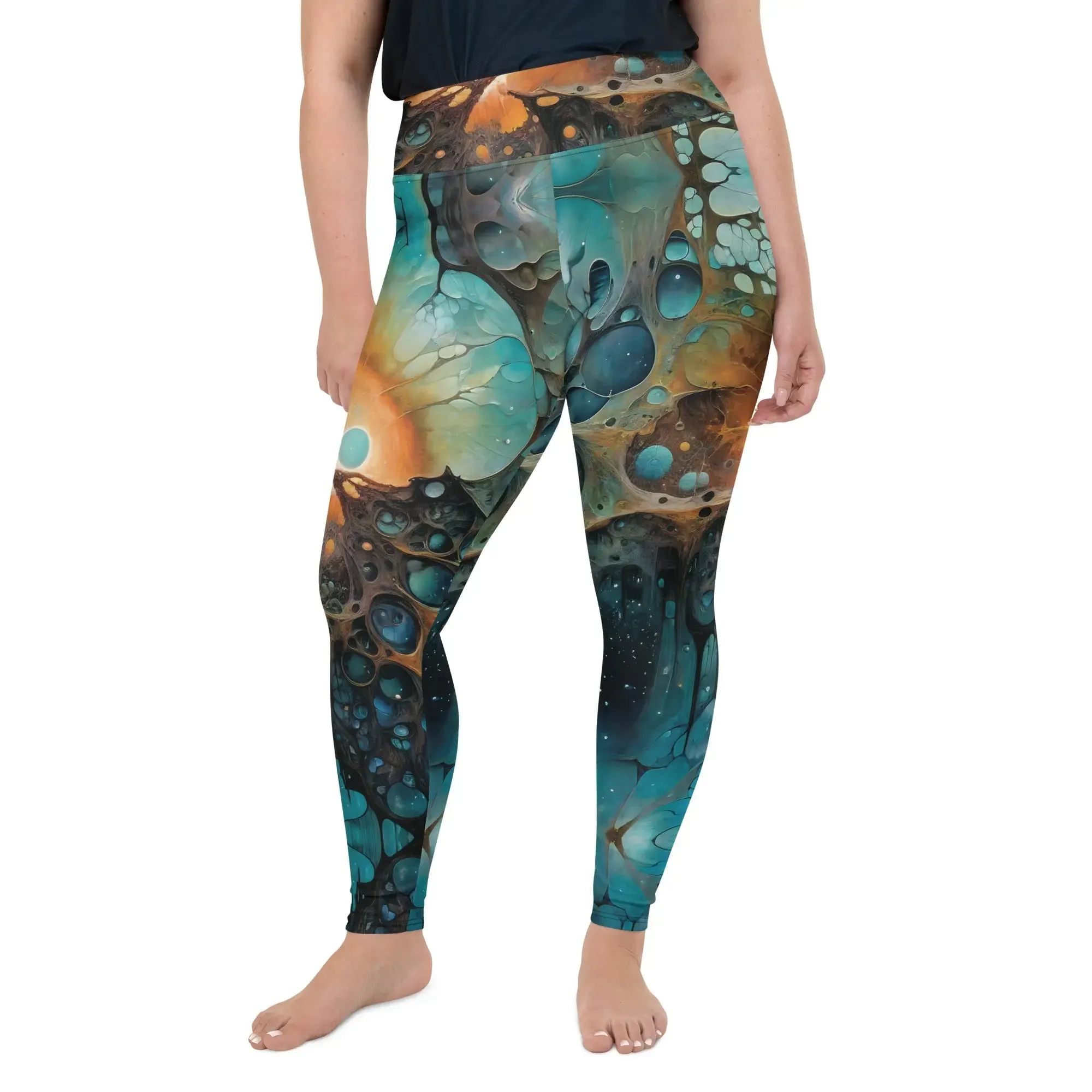Plus Size Leggings - Chthonic Echoes