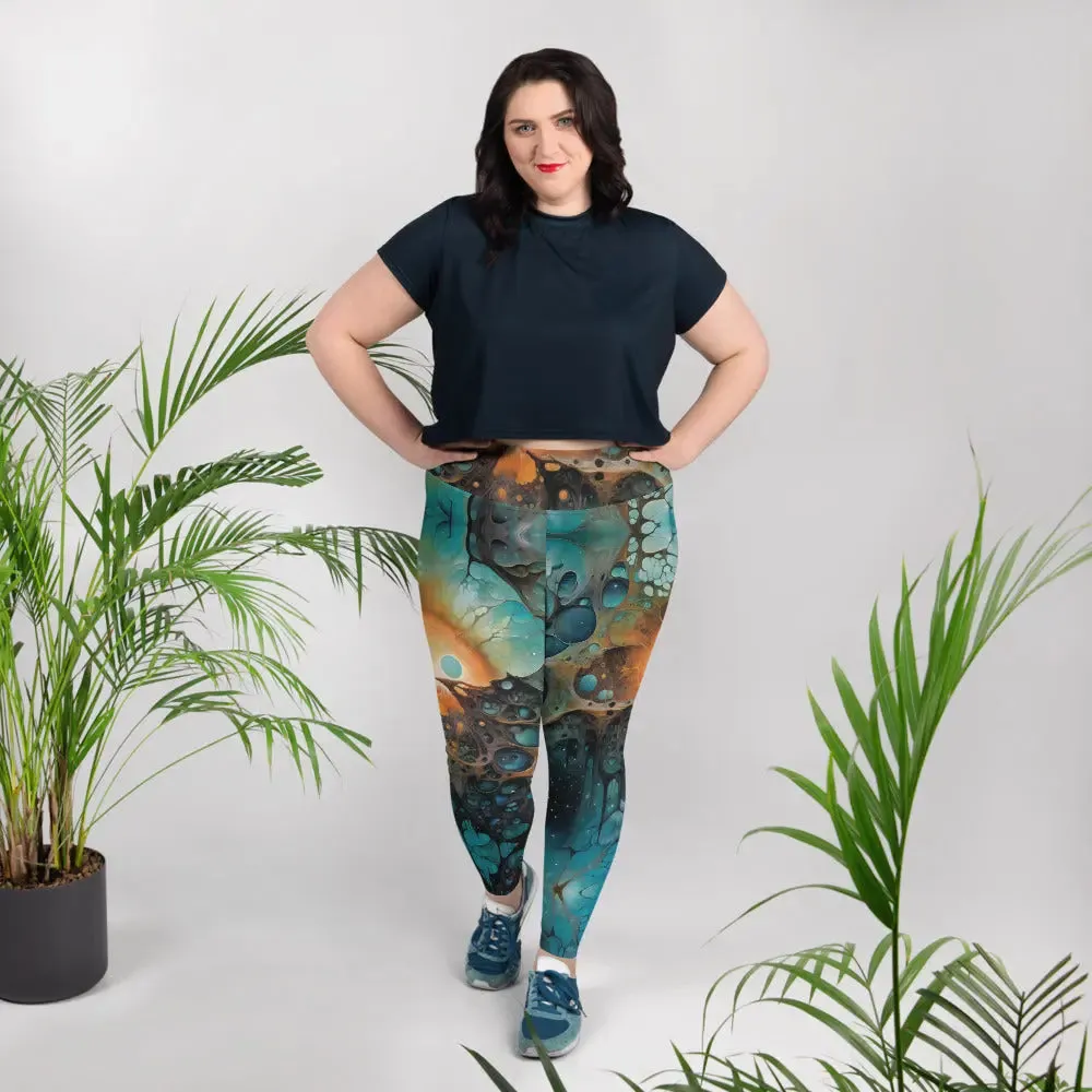 Plus Size Leggings - Chthonic Echoes
